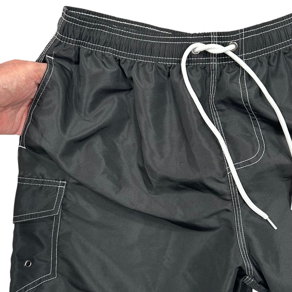 Scotamalone Men's NWT Dark Gray Boardshort Swim Trunks Size L - Picture 4 of 7